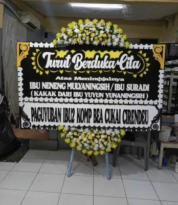 Papan Bunga di Blok M